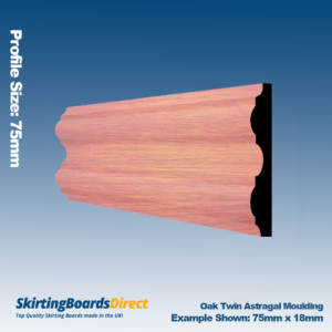 Oak Twin Astragal Moulding