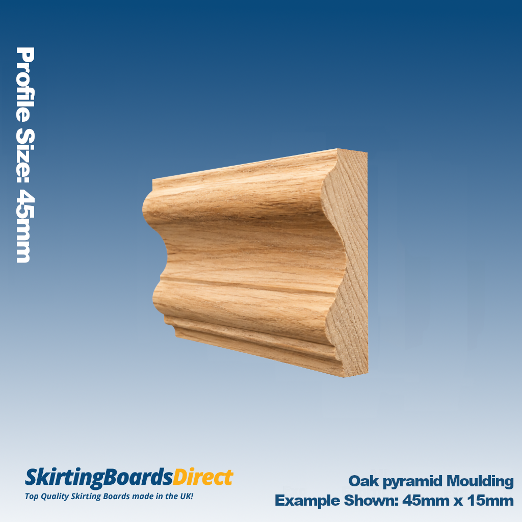Oak pyramid moulding